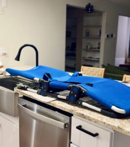 My disabled child’s Hair washing setup