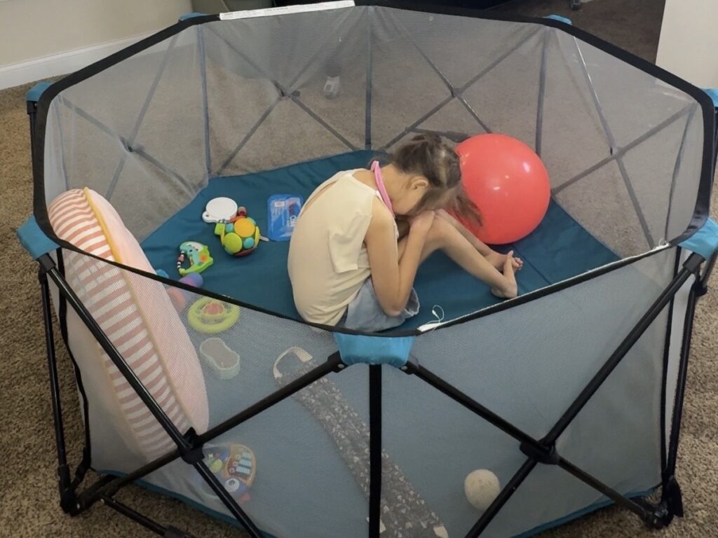 Regalo 8-panel extra large playpen for older special needs child 