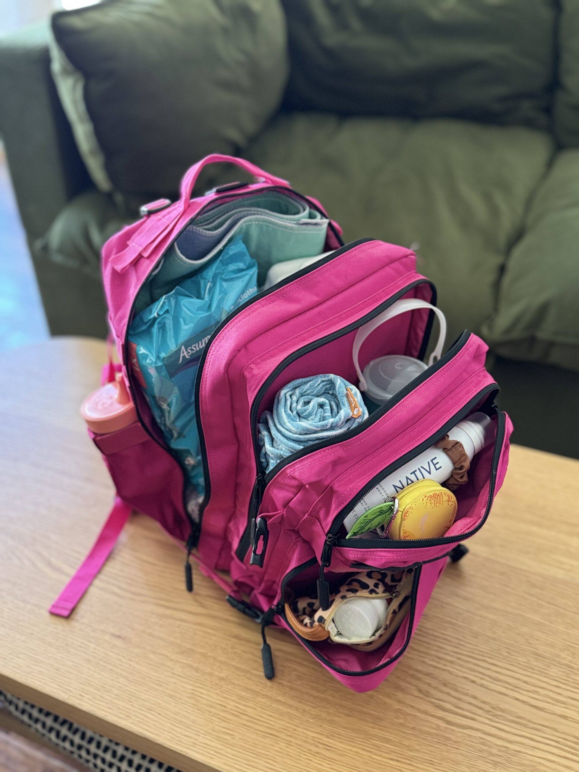 backpack style hospital bag medically complex child