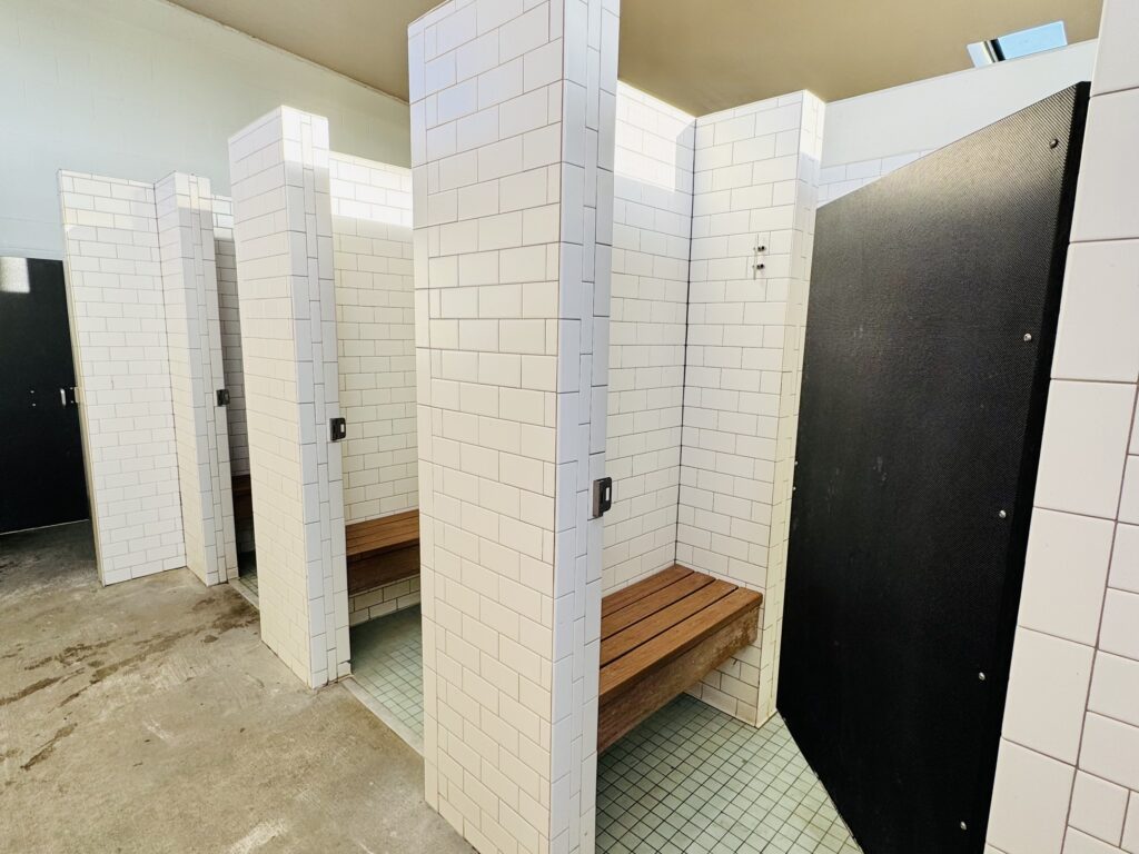Women’s restroom at mustang island state park